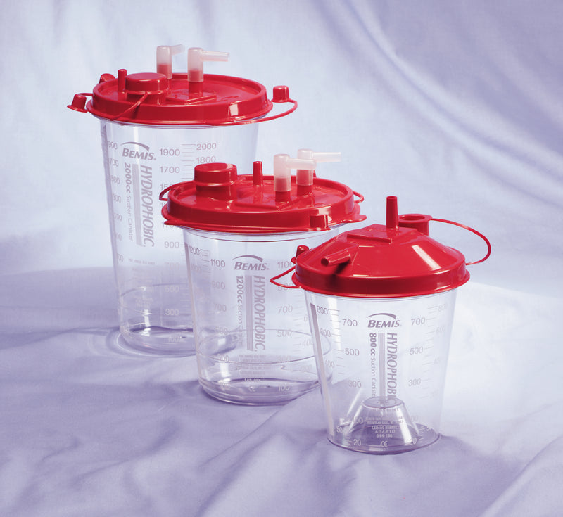 Hi-Flow™ Rigid Suction Canister For Use With Bemis Quick-Drain™ Systems, 1200 Ml, Sold As 48/Case Bemis 434410