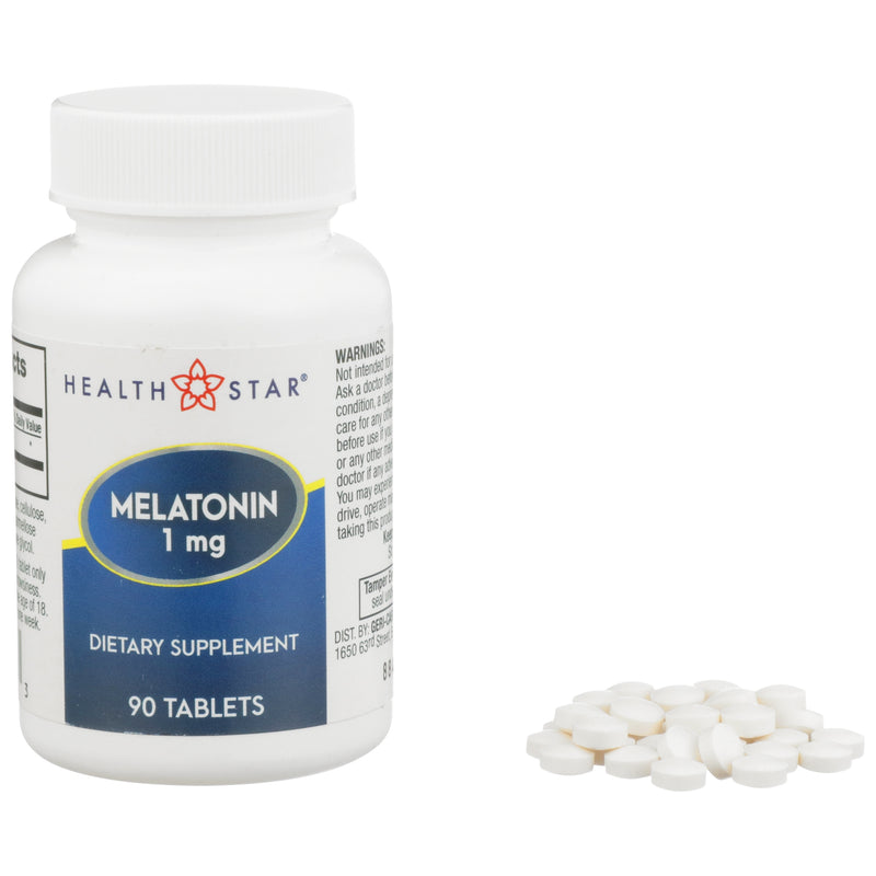 Health*Star® Melatonin Natural Sleep Aid, Sold As 12/Case Geri-Care 884-09-Hst