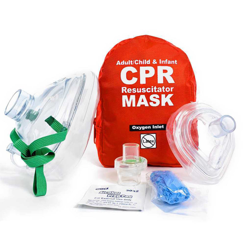 Adult/Child/Inf Cpr Mask W/Cs, Sold As 1/Each Work Fak5000Sgi-Red