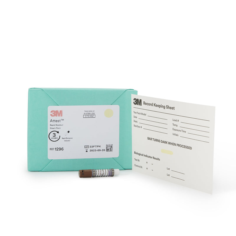 3M™ Attest™ Rapid Readout Sterilization Biological Indicator Pack, Sold As 25/Case 3M 1296