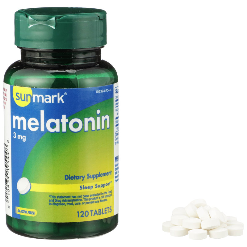 Sunmark® Melatonin Natural Sleep Aid, Sold As 1/Bottle Mckesson 01093989544