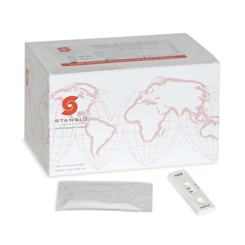 True® 20 Hcg Pregnancy Fertility Reproductive Health Test Kit, Sold As 50/Box Stanbio 1430-050