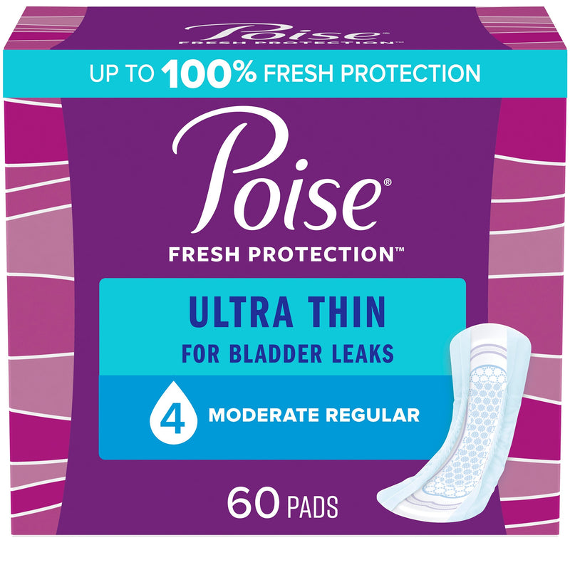 Poise® Ultra Thin Moderate Bladder Control Pad, Sold As 180/Case Kimberly 51397