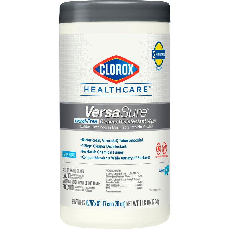 Clorox Healthcare® Versasure® Cleaner Disinfectant Wipe, Cannister, Sold As 6/Case The 31757