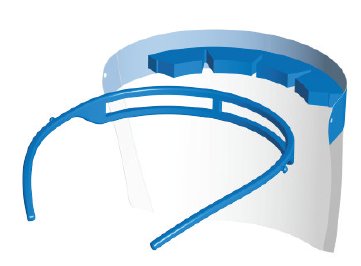 Splash Shield Face Shield Frame, Sold As 40/Box Splash 4542