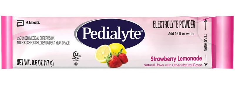 Pedialyte® Strawberry Lemonade Electrolyte Powder, Sold As 6/Pack Abbott 64172