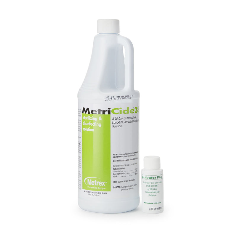 Metricide® 28 Glutaraldehyde High Level Disinfectant, 32 Oz Bottle, Sold As 16/Case Metrex 10-2805