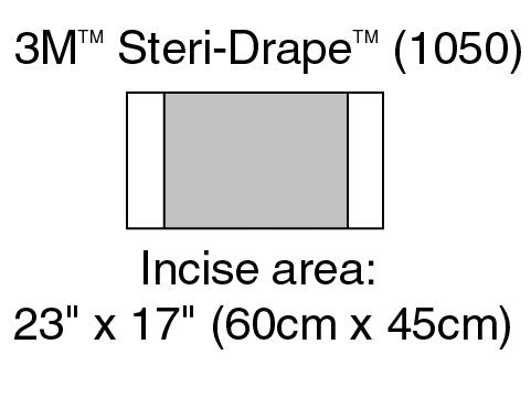 3M™ Steri-Drape™ Sterile Large Incise Surgical Drape, 17 X 23 Inch, Sold As 10/Box 3M 1050