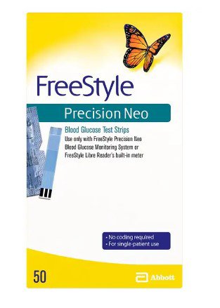 Test Strip, Bld Glucose Precision Freestyle Neo (12/Cs), Sold As 12/Case Abbott 71579