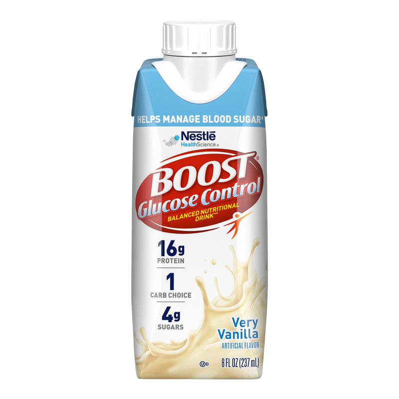 Boost® Glucose Control Vanilla Balanced Nutritional Drink, 8-Ounce Carton, Sold As 1/Each Nestle 00043900661100