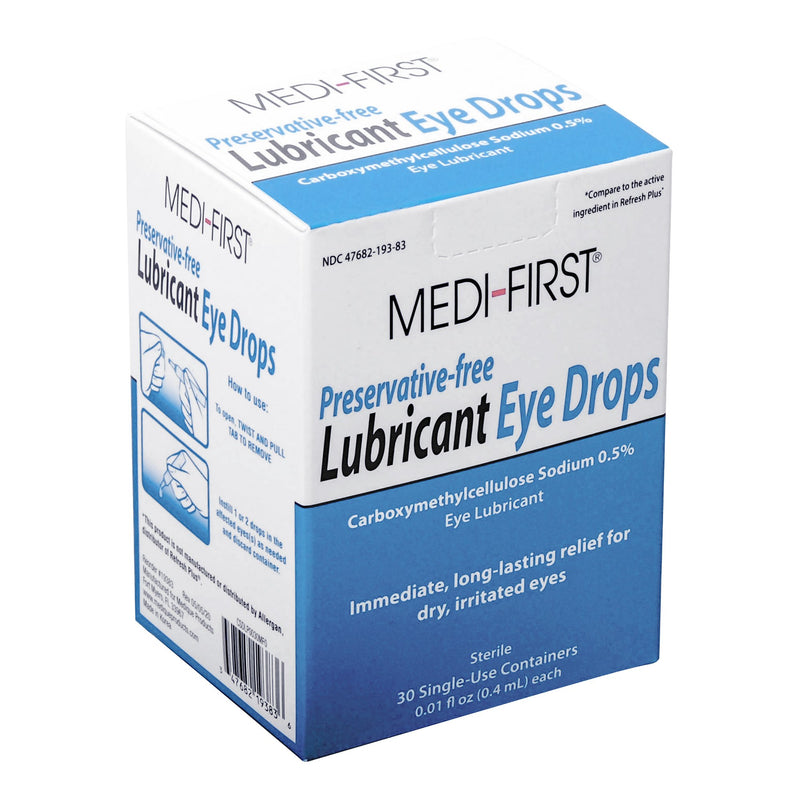Medi-First® Carobxymethylcellulouse Sodium Eye Lubricant, Sold As 30/Box Medique 19383