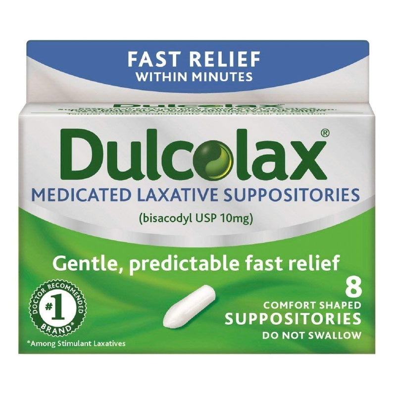 Dulcolax® Medicated Laxative Suppositories, Sold As 8/Box Novartis 68142102102