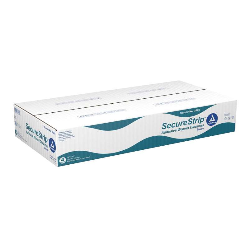 Dynarex® Secure Strip™ Adhesive Wound Closure Strip, ½ By 4 Inches, Sold As 1/Pack Dynarex 3525