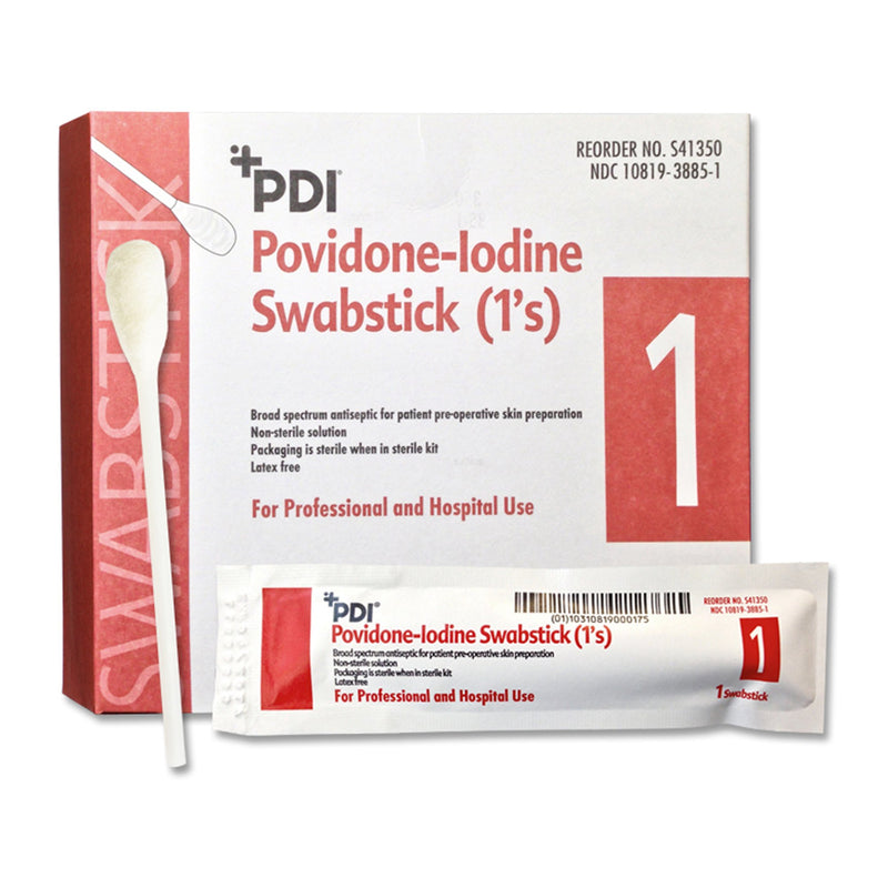 Pdi® Pvp Iodine Prep Swabstick, Sold As 50/Box Professional S41350