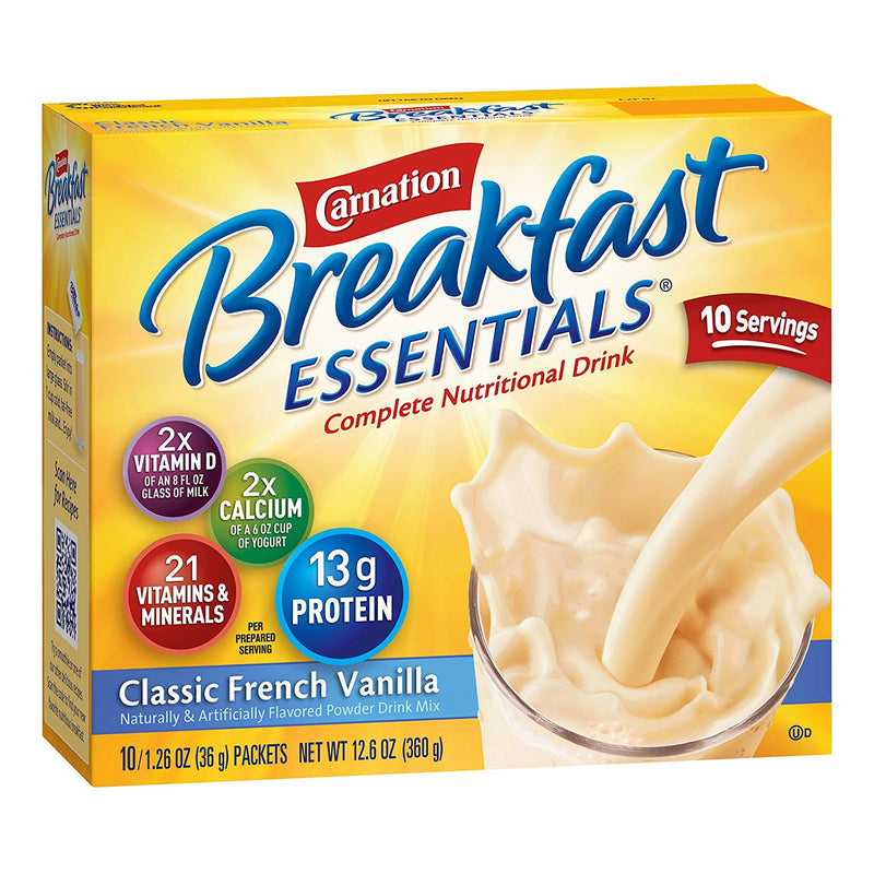 Carnation Breakfast Essentials® Vanilla Nutritional Drink, Sold As 10/Box Nestle 10050000530622