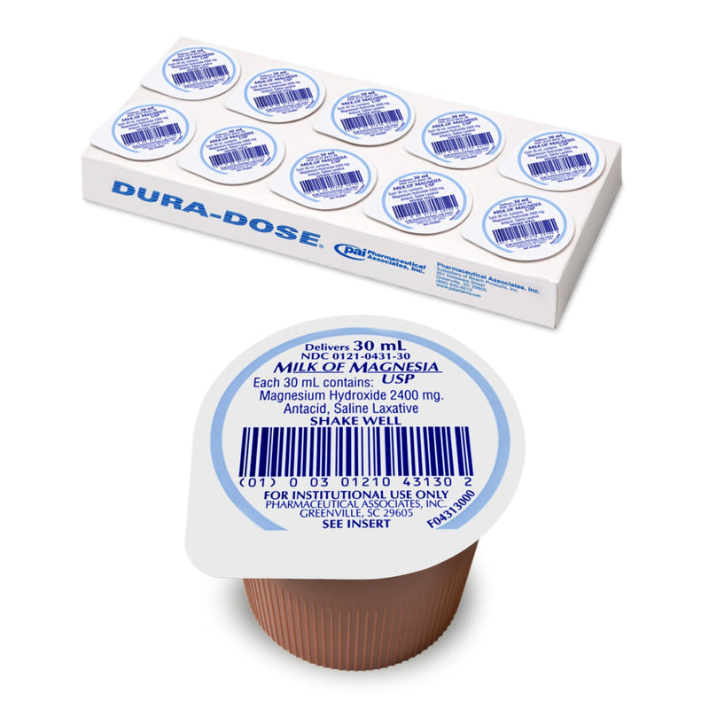 Pharma Tek Milk Of Magnesia Magnesium Hydroxide Laxative, Sold As 100/Case Pharma 00121043130