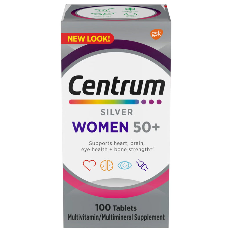 Centrum Silver Women 50+ Multivitamin/Multimineral Tablets, Sold As 1/Bottle Glaxo 00573475652
