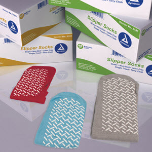 Dynarex® Single Tread Slipper Socks, Medium, Sold As 48/Case Dynarex 2181