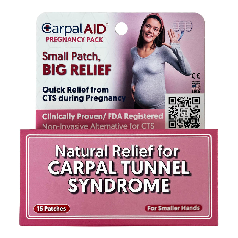 Carpalaid® Patch Pregnancy Hand-Based Carpal Tunnel Support, Small, Sold As 15/Pack Carpal Smp15Pk