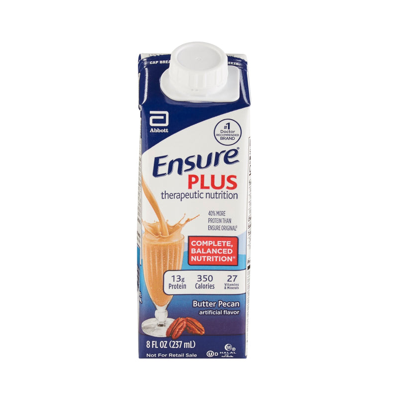 Ensure® Plus Therapeutic Nutrition, Butter Pecan, 8-Ounce Carton, Sold As 24/Case Abbott 64909