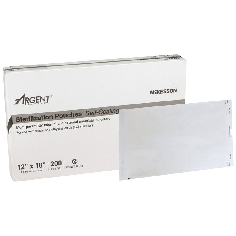 Mckesson Argent® Sure-Check® Sterilization Pouch, 12 X 18 Inch, Sold As 1/Box Mckesson 73-Ssp391