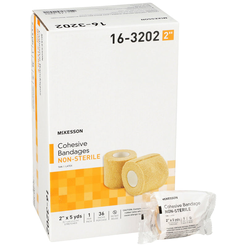 Mckesson Self-Adherent Closure Cohesive Bandage, 2 Inch X 5 Yard, Sold As 1/Pack Mckesson 16-3202