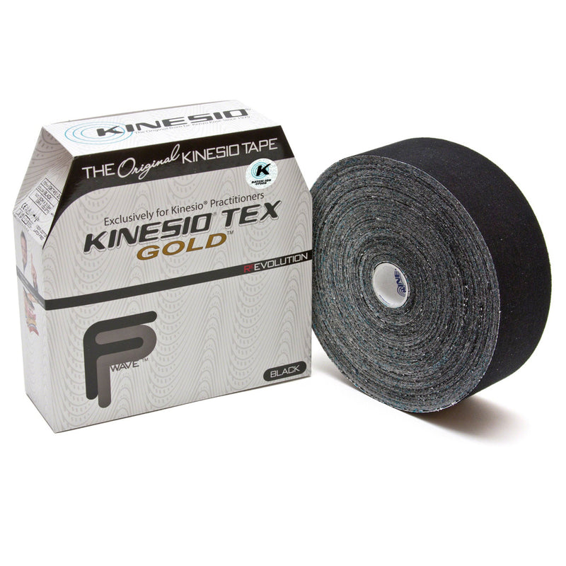 Kinesio® Tex Gold™ Cotton Kinesiology Tape, 2 Inch X 34 Yard, Black, Sold As 1/Box Kms Gkt45125Fp