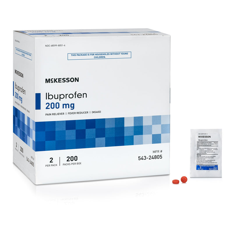Mckesson Ibuprofen Pain Relief, Sold As 200/Box Mckesson 543-24805