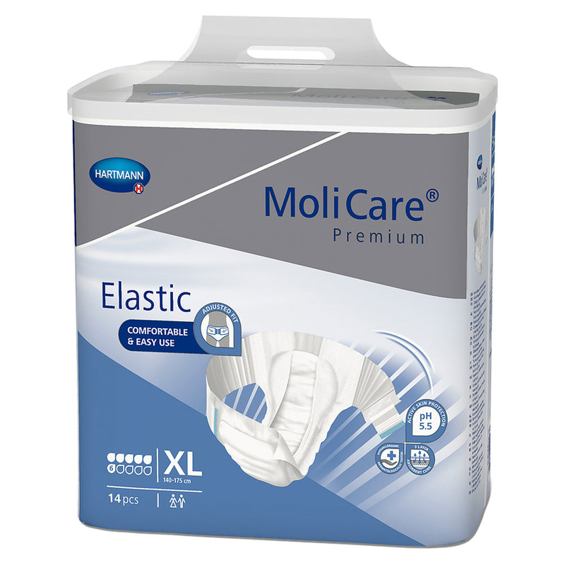 Molicare® Premium Elastic Incontinence Brief, 6D, X-Large, Sold As 14/Bag Hartmann 165274