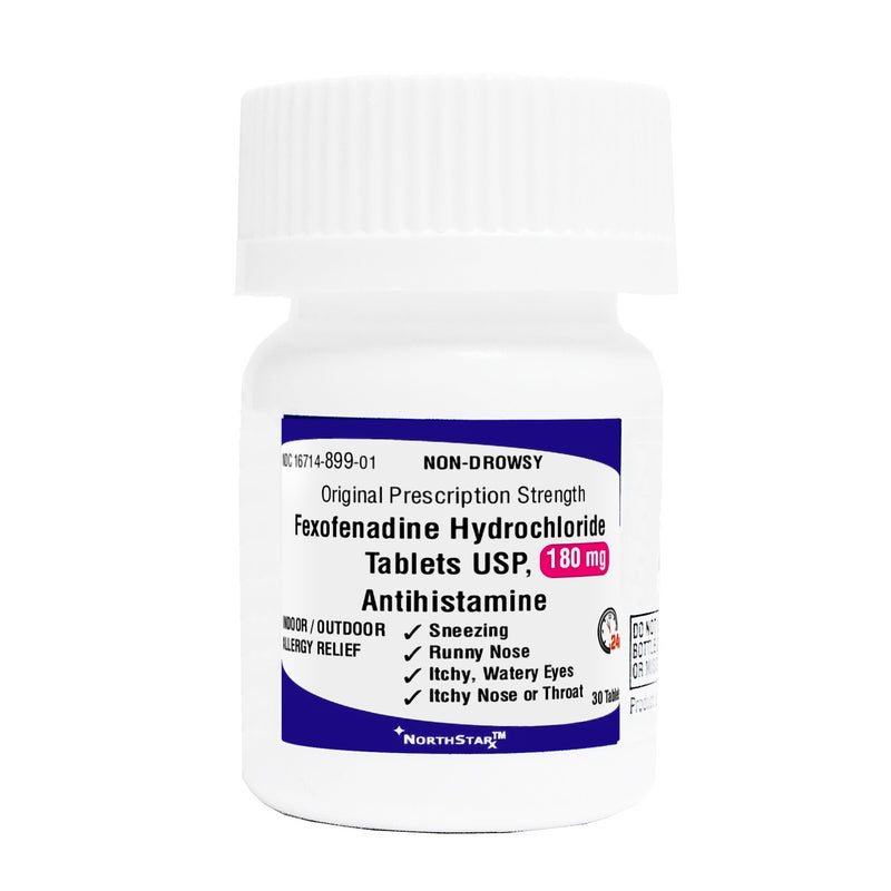 Northstar Rx Fexofenadine Allergy Relief, Sold As 1/Bottle Northstar 16714089901
