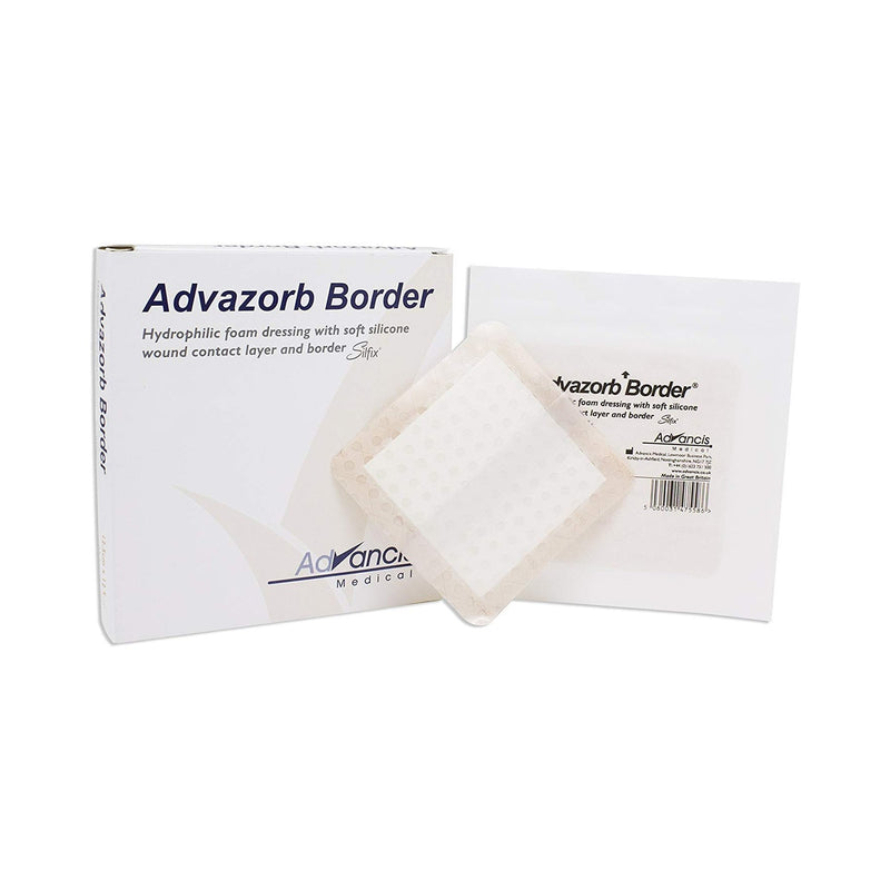 Advazorb Border® Silicone Face And Border, 6 X 6 Inch, Sold As 10/Box Mediusa Cr4193