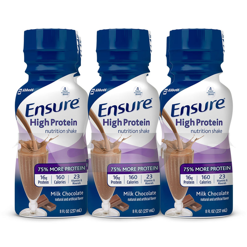 Ensure® High Protein Therapeutic Nutrition, Chocolate, 8-Ounce Bottle, Sold As 24/Case Abbott 64115