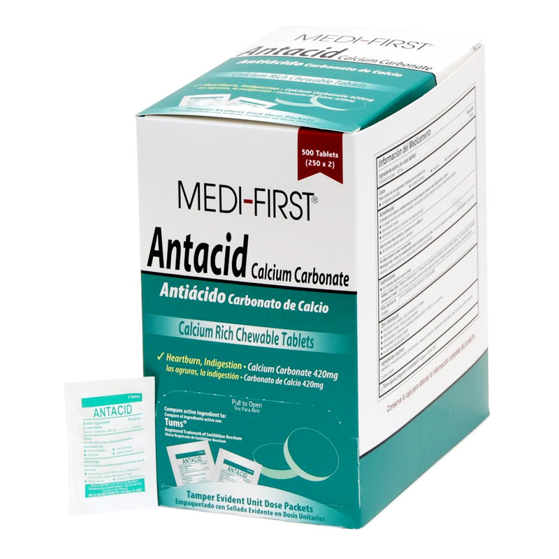Medi-First® Calcium Carbonate Antacid, Sold As 12/Case Medique 80213