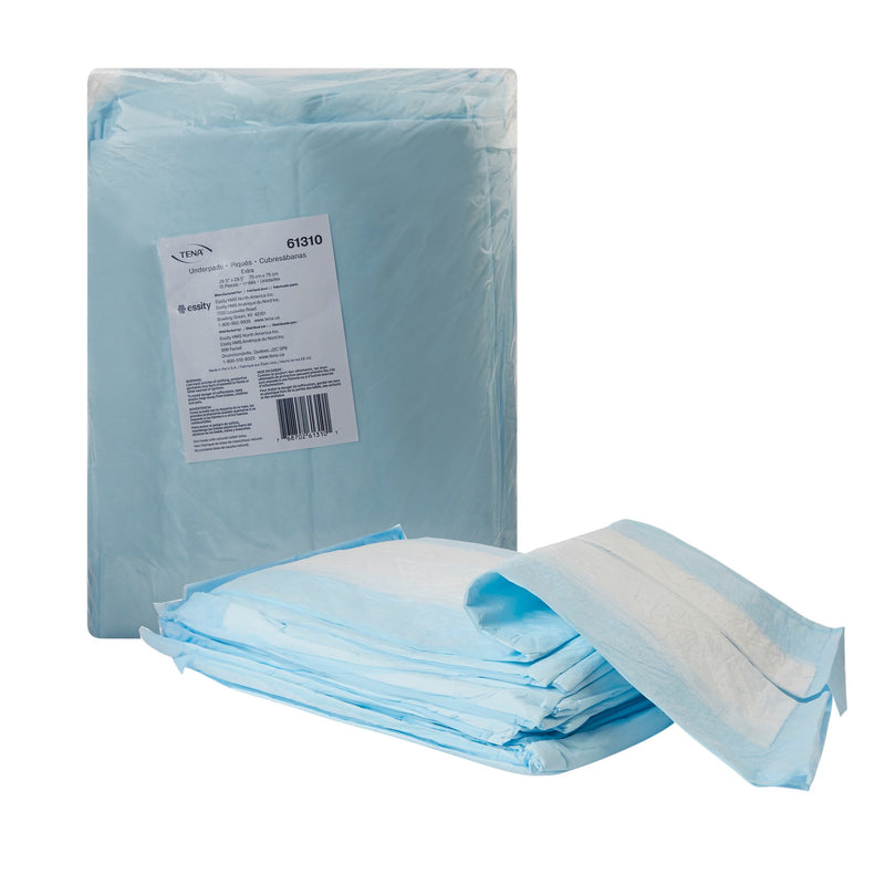DISPOSABLE UNDERPAD TENA® LARGE 29-1/2 X 29-1/2 INCH POLYMER LIGHT ABSORBENCY, SOLD AS 150/CASE, ESSITY 61310
