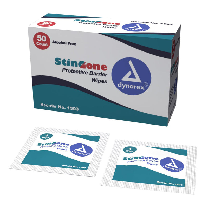 Stingone™ Skin Barrier Wipe, Sold As 50/Box Dynarex 1503