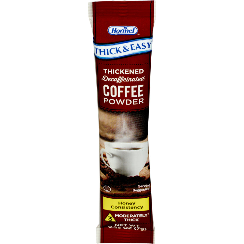 Thick & Easy® Honey Consistency Coffee Thickened Decaffeinated Beverage, Sold As 72/Case Hormel 81327