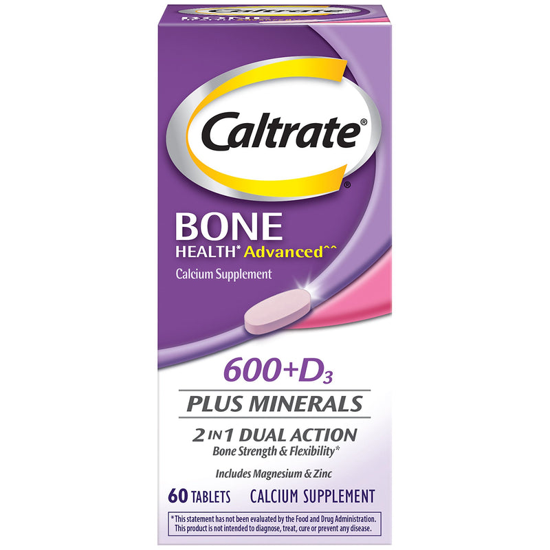 JOINT HEALTH SUPPLEMENT CALTRATE® 600 + D CALCIUM   VITAMIN D 600 MG - 800 IU STRENGTH TABLET 60 PER BOTT, SOLD AS 1/BOTTLE, GLAXO 00005555619