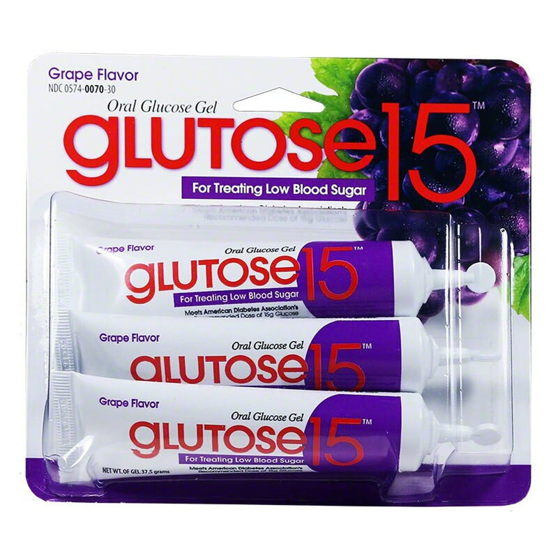 Glutose 15™ Grape Glucose Supplement, Sold As 3/Pack Perrigo 00574007030