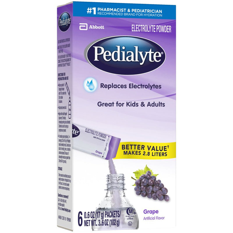 Pedialyte® Grape Electrolyte Powder, Sold As 36/Case Abbott 64598