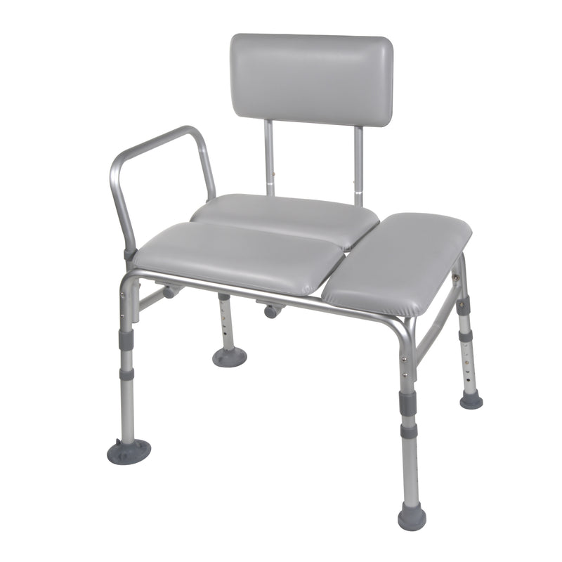 Drive™ Aluminum Knocked Down Bath Transfer Bench, 17¾ – 21¾ Inch Seat Height, Sold As 1/Each Drive 12005Kd-1