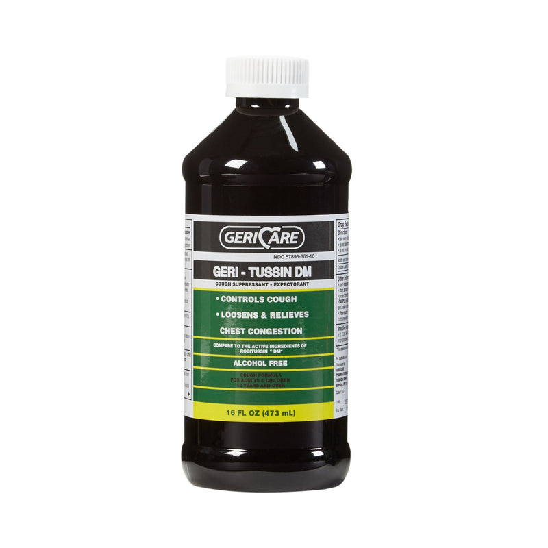 Geri-Care® Guaifenesin / Dextromethorphan Cold And Cough Relief, 16-Ounce Bottle, Sold As 1/Bottle Geri-Care Qrdm-16-Gcp