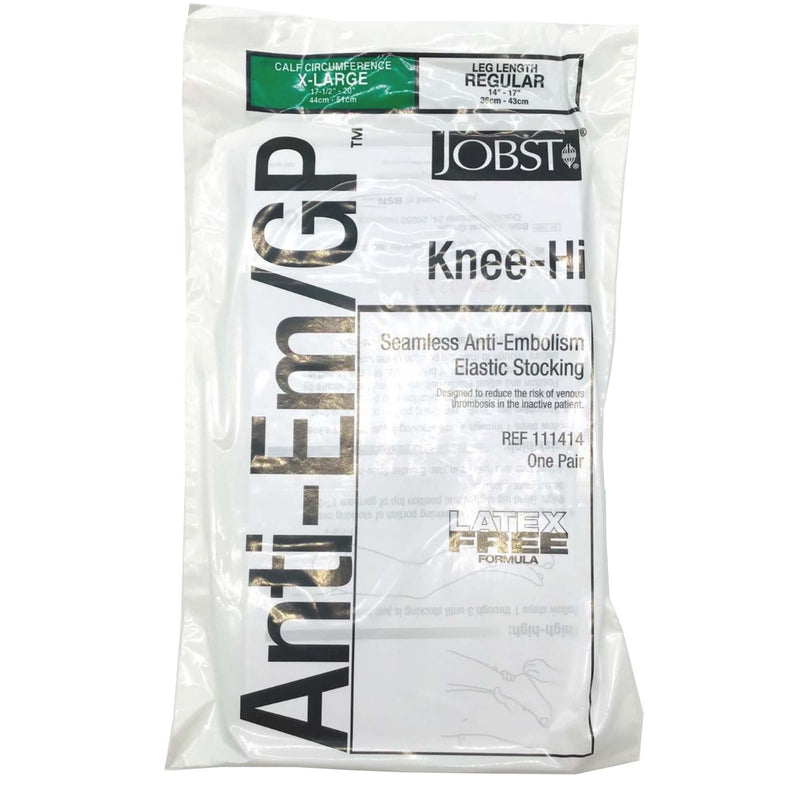 Jobst® Anti-Em/Gp™ Knee High Anti-Embolism Stockings, Extra Large / Regular, Sold As 12/Box Bsn 111414