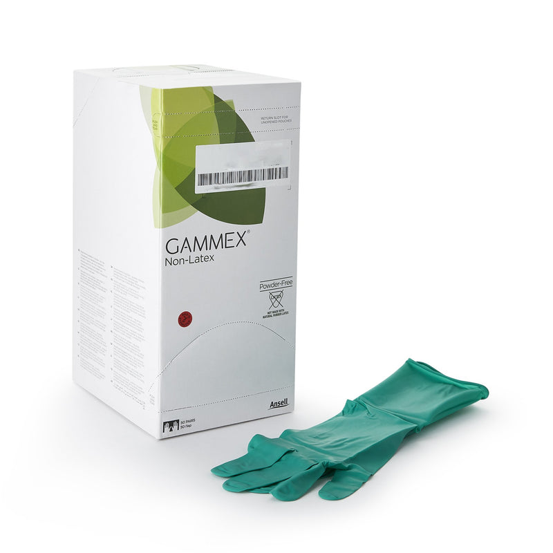Gammex® Non-Latex Polyisoprene Surgical Glove, Size 6.5, Green, Sold As 200/Case Ansell 8513