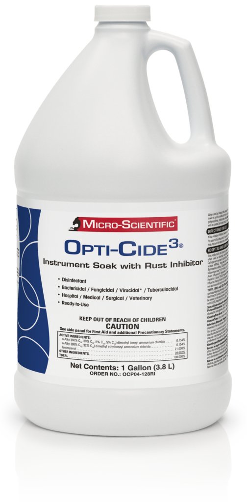 Cleaner, Instr Opti-Cide3 Disinf Rust Inhibitor 1Gal (4/Cs), Sold As 4/Case Micro Ocp04-128Ri
