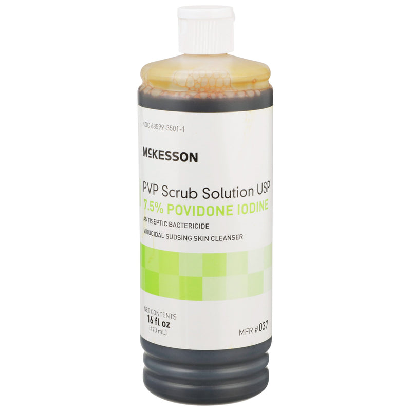 Mckesson Bactericide Antiseptic Pvp Scrub Solution, 16 Oz. Bottle, Sold As 12/Case Mckesson 037