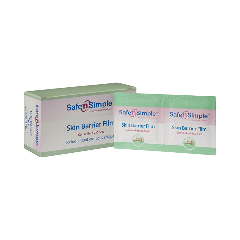 Safe N Simple Skin Barrier Wipe, 50 Packets Per Box, Sold As 1/Each Safe Sns81850