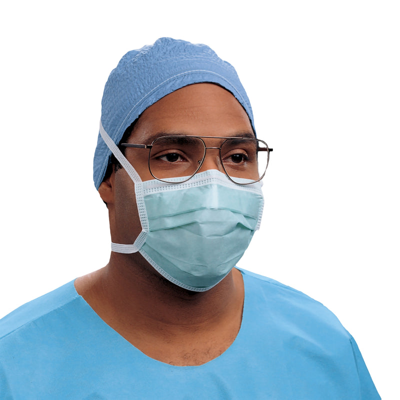 Halyard Anti-Fog Surgical Mask, Green, Sold As 300/Case O&M 49235