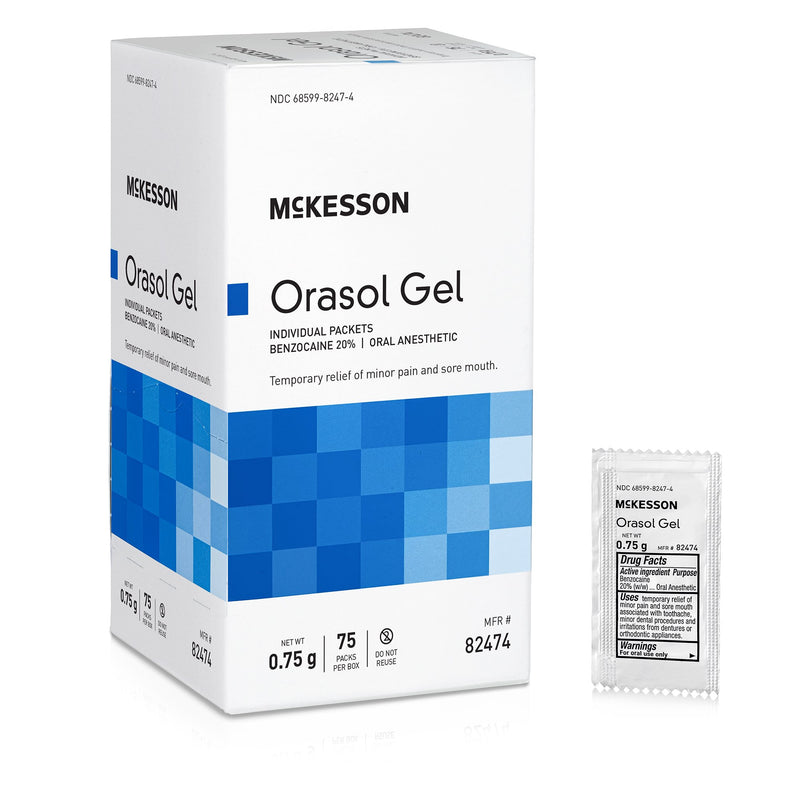 Mckesson Benzocaine Oral Pain Relief, Sold As 75/Box Mckesson 82474
