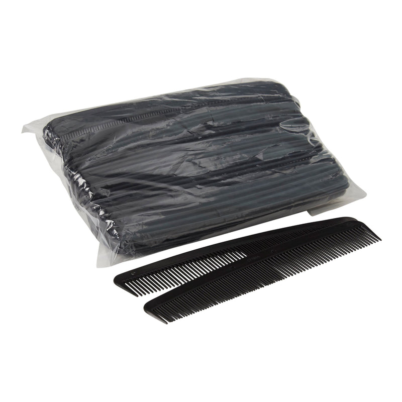 Mckesson 7" Black Plastic Hair Comb, Sold As 36/Bag Mckesson 16-C7