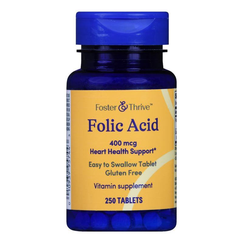 Foster & Thrive™ Folic Acid Vitamin Supplement, Sold As 1/Bottle Mckesson 01093995744